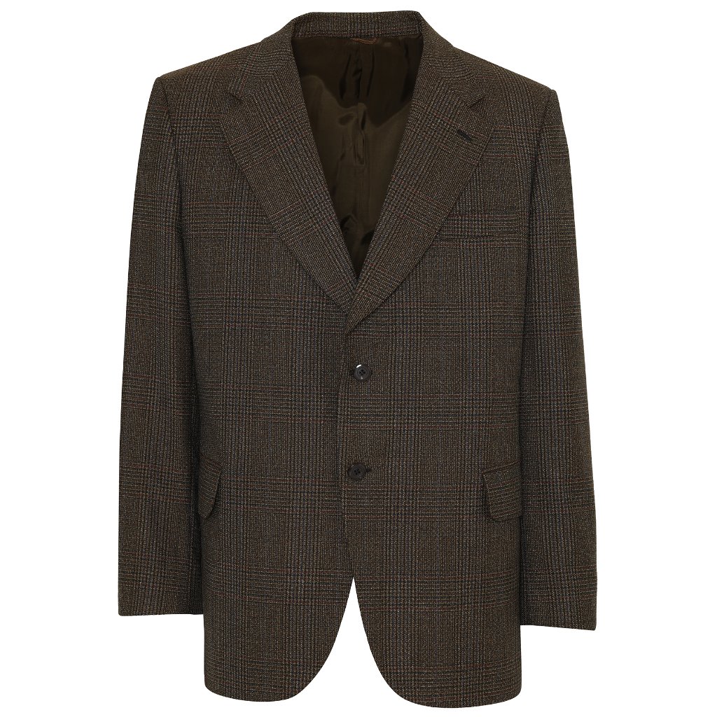 Jon Savada (Australia) 70s, Glen Check, Worsted Wool, Elizabeth Street
